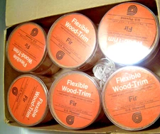vintage Fir Flexible Wood-Trim by U. S. Plywood  Veneer Roll - New in Case of 12