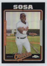 2005 Topps Chrome Update & Highlights Black Refractor /250 Sammy Sosa #UH1 6m1