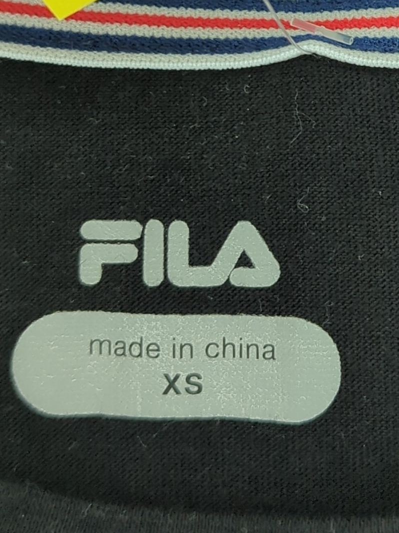 T shirt uomo Fila XS nera cotone con poliestere basic