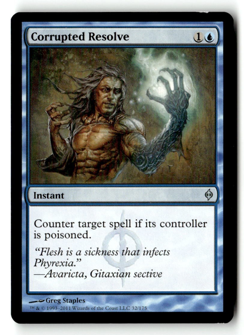 Corrupted Resolve New Phyrexia [NPH - 32] Magic Uncommon LP