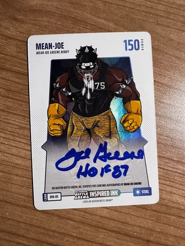 Mean-Joe 2024 Bo Jackson Battle Arena Auto "Mean Joe Greene" Steelers