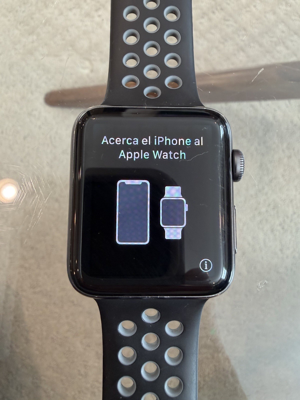 Apple Watch Nike Series 2 Aluminum Case Sport Band Ceramic Back thumbnail 2