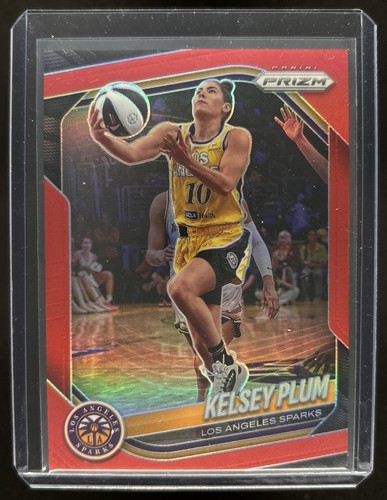 Kelsey Plum 2025 Panini WNBA Prizm Red Prizm Sparks /299