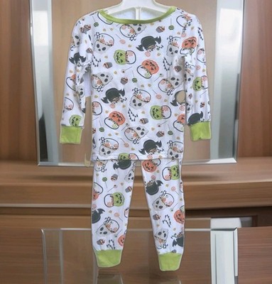NWT Tres Beau et Belle 2PC  Halloween Viscose Bamboo Pajamas Set w Socks Sz 18 M
