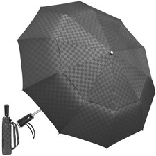 Satol 54 Inch Large Windproof Golf 54 inch, Black Square Oval Handle