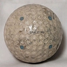 ANTIQUE VINTAGE GOLF BALL SPALDING KRO-FLITE MULTI DOT BLUE