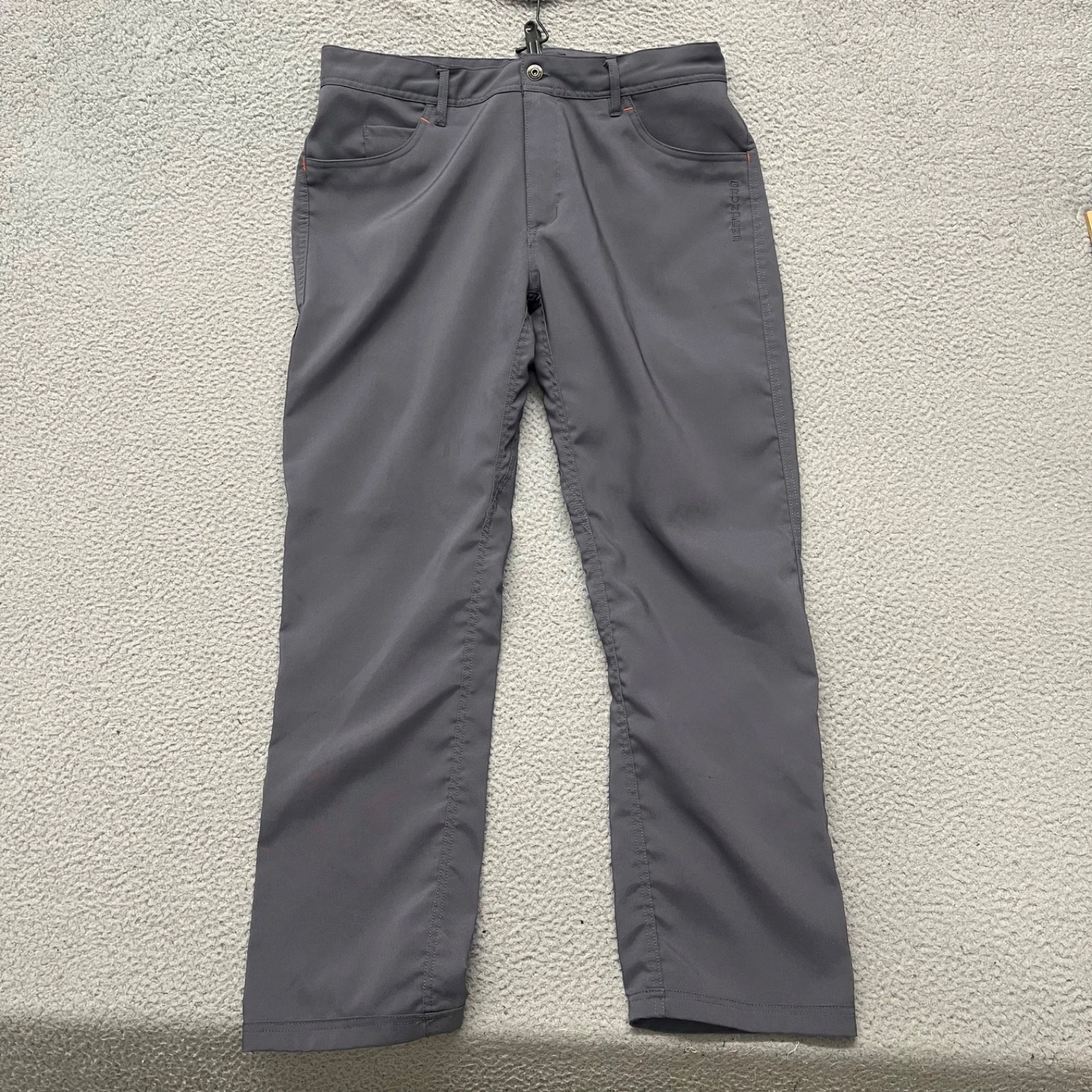 Grundens Pants Mens 36x31 Gray Straight Leg Chino Outdoors Hiking Fishing