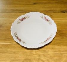 Plat creux rond et fleuri Porcelaine de Bavière avec liseré or Winterling Röslau