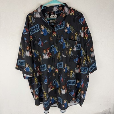 RSVLTS Star Wars The Empire Strikes Back All Too Easy Button Down Shirt 4XL
