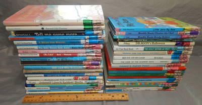 39 ex-library weekly readers HARDCOVER most vintage i can read step into reading