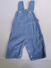 Vintage Cute Togs Of New Orleans Blue Corduroy Overalls 3-6 Months I Love Daddy