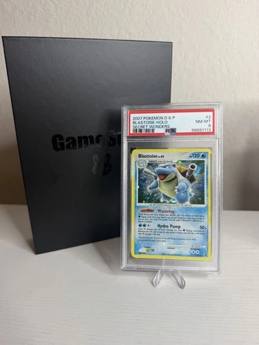 2007 Pokemon Diamond & Pearl Secret Wonders 2 Blastoise Holo PSA 8 Near Mint