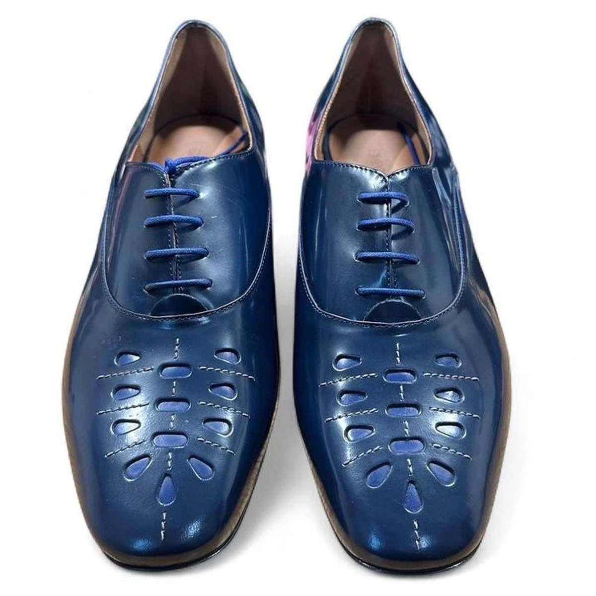 Emporio Armani Leather Upper Oxford Dress Shoes for Men for sale