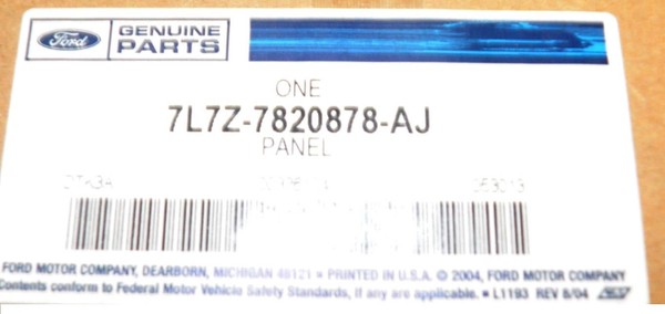 Original OEM Ford 7L7Z-7820878-AJ VordertüR Cladding Panel, Rechts 7L7Z7820878AJ-image