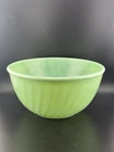 Vintage Fire King Oven Ware Green Jadeite Glass Bowl Made In USA 9” X 4.5”
