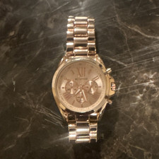 Bulova Silver Tone Chronograph Analog Watch Roman Numerals Metal Bracelet