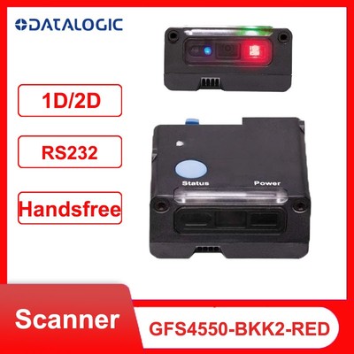 Datalogic GFS4550-BKK2-RED 2D-Barcode-Scanner mit rotem Licht und RS232-Kabel