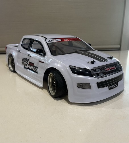 1:10 RC Drift Body Shell - Isuzu Dmax ute Metallic White
