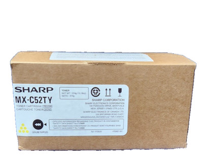 Genuine Sharp MX-C52TY YELLOW Toner Cartridge MX-C428F / MX-C528F