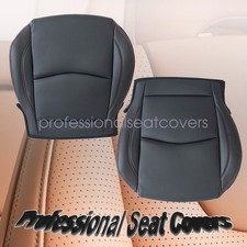 Fits 2014 2015 2016 Mazda 3 G Driver Passenger Bottom Leather Seat Cover Black