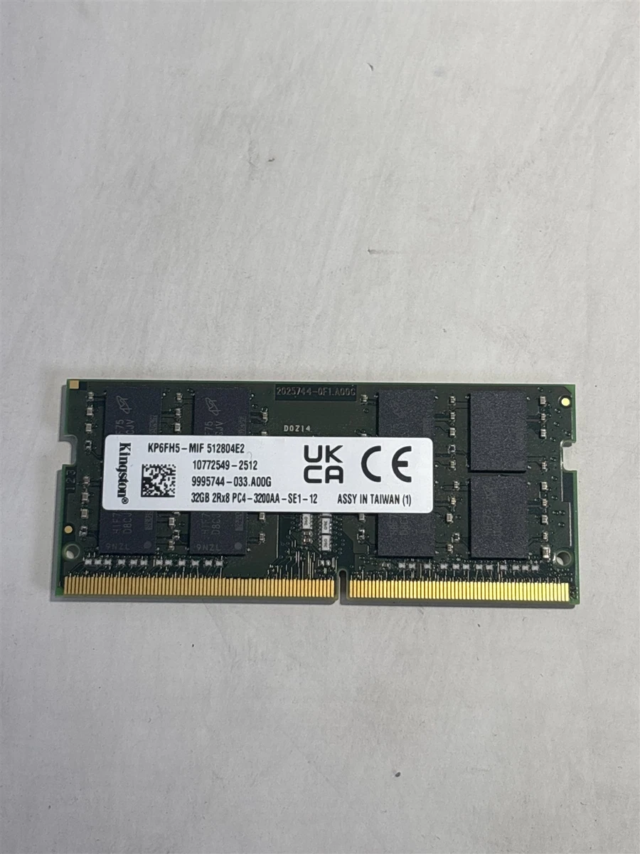 Kingston Memory 32 GB Total Capacity 1 Modules for sale | eBay