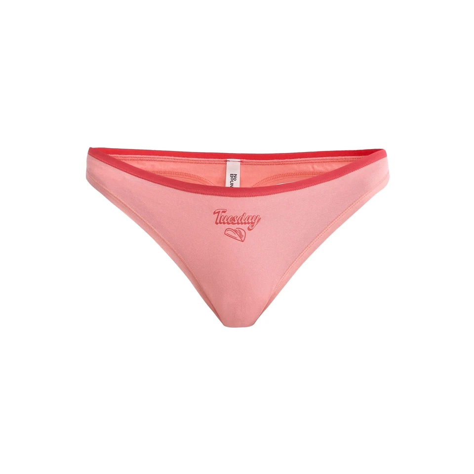 No Boundaries Junior Cotton Days of the Week Thong Panties 7 Pack XS (0-2) - Image 3 of 4