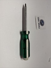 Vintage Sk Tools Screwdriver 73514 Green Handle Removable Cap Usa