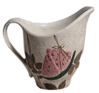 Vintage RED WING Pottery  TAMPICO Creamer Pitcher MCM 4x4 3/4" Watermelon Fruit