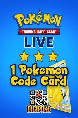 1 Code Card - Pokemon TCG Code Card Online | Unused | Code Sent Same Day