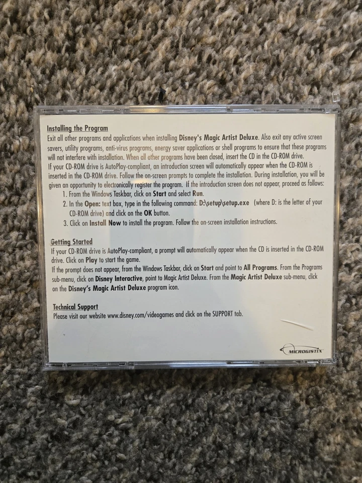 Disney’s Magic Artist Deluxe PC Interactive Art MAC Window 2001 Drawing Mickey - Image 4 of 4