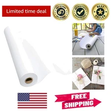 Sustainable 30" x 1200" White Kraft Paper - Durable for All Arts & Crafts Needs