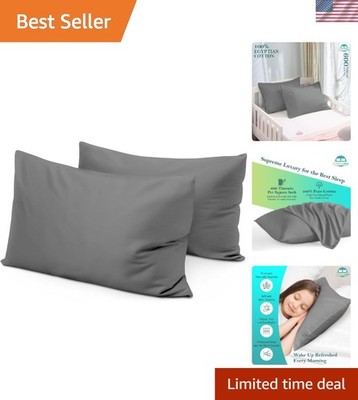 Travel Pillow Case 14x20 Size Set of 2 Envelope Closure Toddler Pillowcase 600