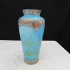 Fenton Sky Blue After the Rain Hand Painted Vase Special Order W1517