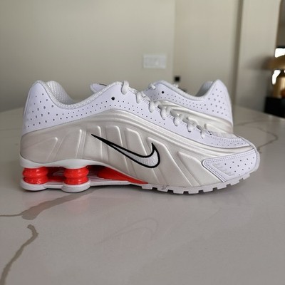 Nike Shox R4 Phantom Picante Red White Women's Shoes Sz 9 (AR3565