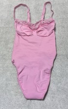 SKIMS Pink Lace Thong Bodysuit Size XS Adjustable Straps NWOT