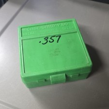 MTM P100-3 Flip-Top Ammo Box 38/357 Cal (Green)