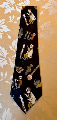 Renaissance Handmade Silk Men's Tie Medical Theme *Fathers Day *Novelty Pattern