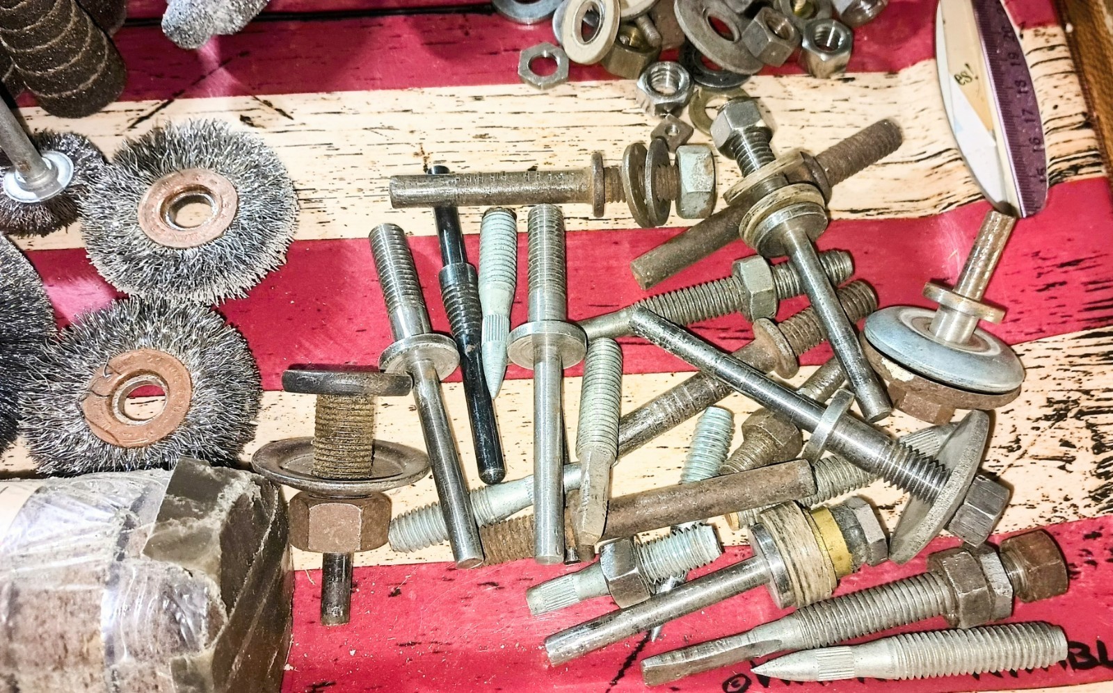 HUGE LOT of MACHINIST  TOOL LATHE MILL Grinding Wheels, Discs, Cones & Hardware