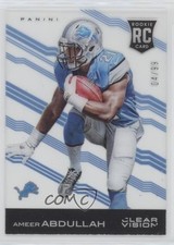 2015 Clear Vision Rookie Variation Blue 4/99 Ameer Abdullah (Heisman Pose) 0q3