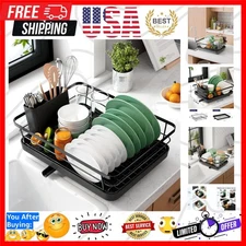 Dish Drying Rack for Kitchen Counter, Stainless Steel Sink Organization and S...