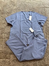 NEW Mandala Scrub SET sz 4XL TOP  3XL PETITE Bottoms Pants Periwinkle BLUE G26