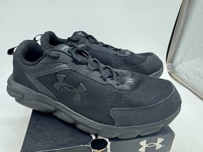 Under Armour Charged Assert 9 Athletic Shoes Mens Black Low Top - 11 EXTRA WIDE