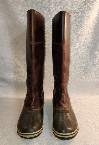 SOREL Women's Brown Slimpack II Riding Tall Equestrian Leather Boots Size 10 - Bild 2 von 16