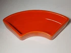 1936 RARE OLD VINTAGE FIESTA RELISH TRAY INSERT RADIOACTIVE RED ORANGE FIESTA