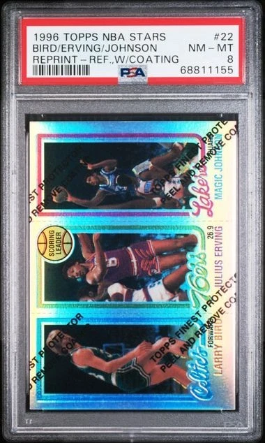 Topps Larry Bird/Magic Johnson/Julius Erving 1996-97 #22 for sale