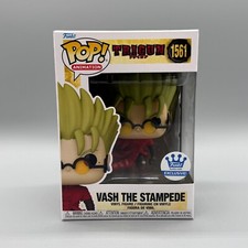 FUNKO POP! #1561 VASH THE STAMPEDE TRIGUN FUNKO SHOP EXCLUSIVE NEW W/ PROTECTOR