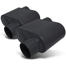 Epa 2x2.25 Inletoutlet Race Performance Chambered Exhaust Muffler Tip One Pair