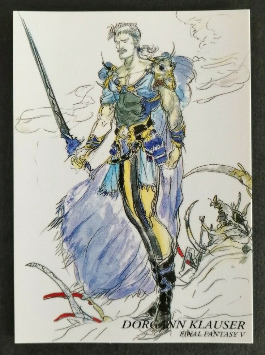 DORGANN KLAUSER Final Fantasy 5 Art Museum Card FF5 Japan