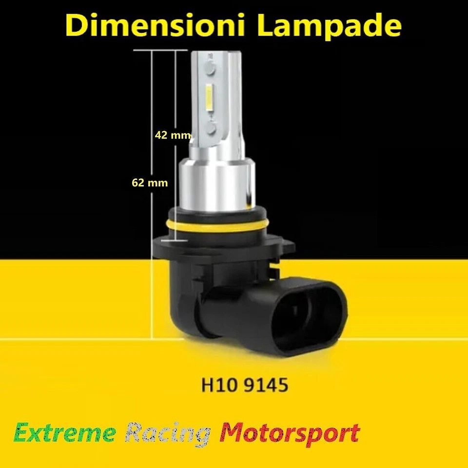 OPEL MERIVA B 10-17 LAMPADE FENDINEBBIA LED PLUG&PLAY H10 16000 LUMEN 60W CANBUS - Immagine 3 di 4