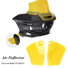 Motorcycle Yellow Front Headlight Fairing Air Deflector For Harley Low Rider ST